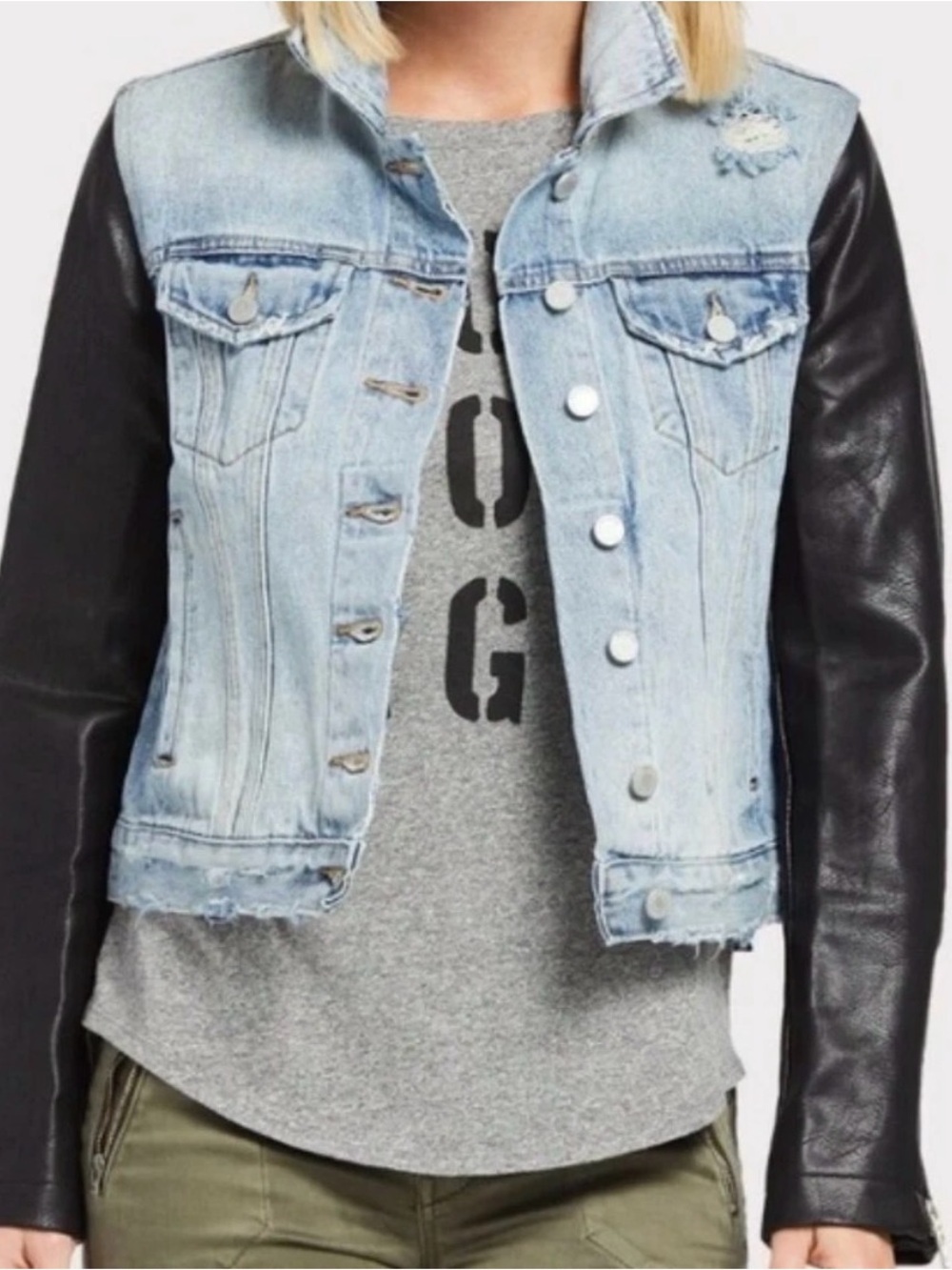 Blank NYC Denim with Leather Patch